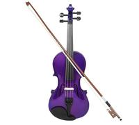 Set Para Principiante Violín Violín Morado 4/4 Con Piezas Prácticas Examen De Nivel Profesional Para Principiantes(Set)
