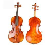 Set Para Principiante Violín Violín Profesional Con Rayas Naturales Barniz Artesanal Maestro De Arce Con Estuche Arco Violín 4/4 3/4 1/2 1/4(1/2)