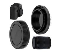 Set para Tapa del Lente con 1 x Carcasa y 1 x Tapa Posterior del Objetivo, Compatible con Micro Four Thirds System M4/3, para Olympus y Panasonic M4/3, Cubierta Protectora de la cámara, Cover, Photo
