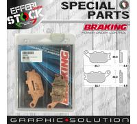 Set Pastillas de Freno Trasero Pad BRAKING 742CM56 Sintered Honda Kawasaki Yamah