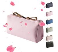 Set Patient Travel Makeup Pouch, 2024 New set patient makeup bag, multi compartment toiletry cosmetic bag, multi compartment toiletry bag, Large Capacity Waterproof Makeup Bag (L,Pink)