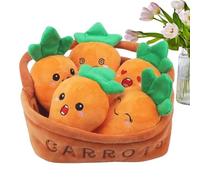 Set Peluche Pascua - Animales Rellenos Zanahorias Ñoquis Pollitos Fresas | Muñeca Peluche Abrazable | 25cm Algodón PP Suave, Cojín Reversible Cremallera, Regalo Niños Niñas