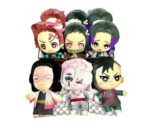 Set peluches banpresto kimetsu no yaiba demon slayer 9 unidades edicion exclusiva