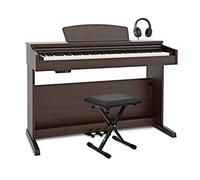 Set Piano Digital Gear4music DP10X con Banqueta ajustable y Auriculares, Palisandro Oscuro