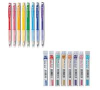 Set Pilot Color ENO - 8 Portaminas de Colores + 8 Recambios de Minas a Juego - Punta 0.7 mm - Para Dibujo, Manga, Ilustración y Escritura Creativa