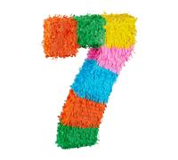 Set piñata cumpleaños número 7 50 cm papel piñata número 7 piñata número siete