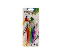 Set pinceles manualidades 7 piezas varios tamaños termoplástico