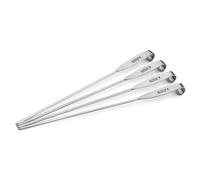 Set Pinchos Weber, Modelo 7618 , de Acero Brillante, para Barbacoa Creativos