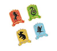 Set Pins Harry Potter - 4 Figuras Harry Potter, broches: Escudos Hogwarts | Harry Potter regalos, Harry Potter Merchandising Oficial