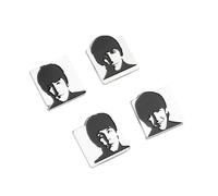 Set Pins The Beatles - 4 Figuras The Beatles, broches : Accesorio camiseta rock, mochila retro | Merchandising oficial