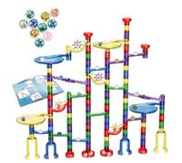 Set Pista di Biglie Luminose: con Biglie Che Brillano nel Buio, Anti-Ribaltamento, Struttura Durevole, Giocattolo Educativo Stem per Bambini 4-7 Anni, I