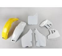 JUEGO DE PLÁSTICOS PARA SUZUKI RM 125 '92, COLOR OEM (BLANCO/AMARILLO) (SU397E99