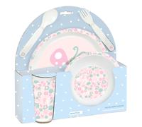 SAFTA PREESCOLAR MARIPOSA - Set de Platos y Cubiertos, Pack, Plato, Cubierto, Bebé, Iniciación, Comida, Cómodo y Versátil, 26x9x26 cm