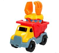 ColorBaby - Juguetes de Playa para niños, Set Playa, Mr Craby, camión, Cubo Playa, Ø14 cm, cedazo, Pala, rastrillo, + 18 Meses, Juguetes Playa Arena, (24968)