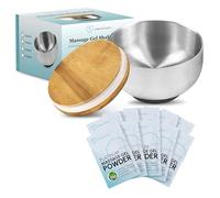 Set Polvo de Gel de Masaje Nuru Japonés + Bol Mezclador, 10 Sobres de 5g