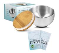 Set Polvo de Gel de Masaje Nuru Japonés + Bol Mezclador, 2 Sobres de 5g