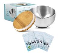 Set Polvo de Gel de Masaje Nuru Japonés + Bol Mezclador, 3 Sobres de 5g
