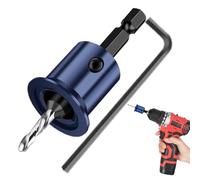 Set punte per trapani - vasatore in legno, punte da trapano per svasatore - Combinazione di set di punnte carpenteria la lavorazione del legno | punnte da banco regolabili