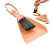 Set Recogedor y Cepillo Pequeños - Kit Portátil De Escoba Manual,Juego de Cepillo y Recogedor con Mango Corto - para Hogar Cocina Oficina Aula Baño Dormitorio Sala De Estar Mesa Encimera