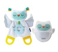 Set regalo bebé Infantino 302036 luz nocturna recargable y peluche búho con anillo de dentición