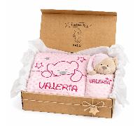 Set Regalo Bebé Personalizado - + Doudou Osito con Bordado | Recién Nacido | Regalo Original