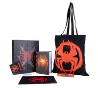 Set Regalo de Escritorio Spider-Man Miles Morales para Niño y Adolescente - Pack Papelería Licencia Oficial con Bolsa Tote Negra, Cuaderno Espiral y Estuche, Ideal para Colegio y Regalo