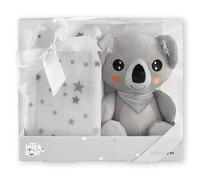 Set Regalo manta y peluche Koala gris