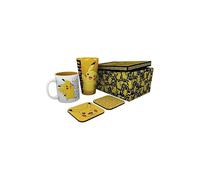 Set Regalo Pokémon Pikachu Taza 285 mls + Vaso XL 500 mls + 2 Posavasos + Caja Contenedora