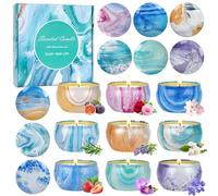 Set regalo velas perfumadas, 9 piezas velas perfumadas con cera de soja, regalo ideal para cumpleaños, Día de la Madre, Navidad, aniversarios