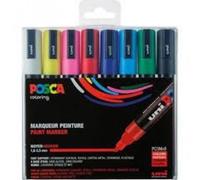 Set Rotuladores Posca M5 Uni-ball 8 Colores Metálicos con Estuche
