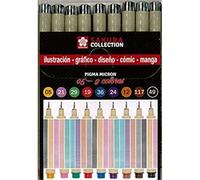 SET Rotuladores Pouch Micron 05 Colors 9 ud