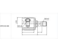 Set Rótulas Interior Derecha Honda / Atm / Gh 98-05, Civic EJ6/EJ7/EJ8