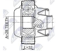 Set Rótulas Interior para Nfiniti QX70, Fx 08 Mercedes G-Klasa 81- Nuevo