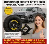 Set Rueda de Galleta Ford Puma 17” 5 Agujeros Cric Homenaje DOT2025 Ok