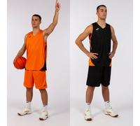 Set S/M Reversible Hombre Joma Kansas 102851 Transpirable - Talla: 3XS, Color: Naranja Negro
