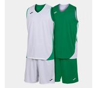 Set S/M Reversible Hombre Joma Kansas 102851 Transpirable - Talla: 5XS, Color: Verde Blanco
