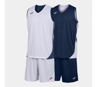 Set S/M Reversible Hombre Joma Kansas 102851 Transpirable - Talla: S, Color: Marino Blanco