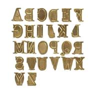Set Sellos Letras Quemado Madera | Cobre Puro, Altura 2 Cm, 50 Piezas | Alfabeto, Números, Símbolos Para Madera, Cuero, Cartón | Kit Marcado & Personalización