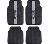Set SPC1913 Completo Tapetes De Auto En PVC Universal Negro/Gris SPARCO