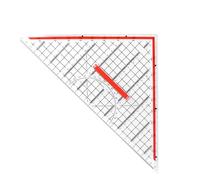 Set Square - Drafting Ruler | Large Transparent Set Square With Protractor For Architects Engineers & Students, 32.5cm Triangle Ruler For Art Drawing Math Woodworking & Technical Drafting