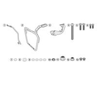 Set Subchasis Lateral Derecho, GIVI TMT5115 para Bolsa MT501S, BMW R1200 Ninet