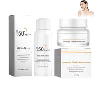 Set Sunscreen, SPF 50,Moisturizing Repair Cream,With Rice Extract,Body Moisturizer,Hidratante Y Nutritiva, De Textura Ligera Y No Grasa, Repara La Piel Y Es Apta Para Todo Tipo De Pieles