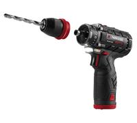 SET Taladro inalámbrico atornillador de 12 V con puntas, batería y cargador