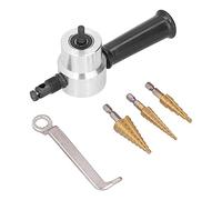 Set taladros escalonados acero alta velocidad y cortador doble cabeza aluminio - corte rápido sin rebabas, manejo cómodo, ideal para metal y chapa fina