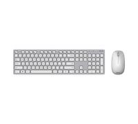 Set Teclado en inglés (universal) y Ratón Inalámbricos ASUS W5000 - plata y blanco