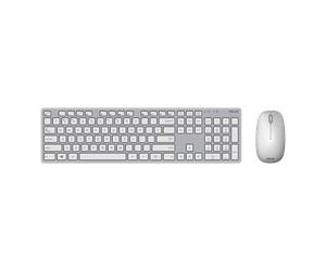 Set Teclado en inglés (universal) y Ratón Inalámbricos ASUS W5000 - plata y blanco