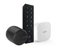 Set Tedee GO2 de aluminio negro (incluye puente y teclado negro)