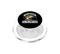 Set The Funny Hook Tell Story Later Bass Fishing Angler PopSockets PopGrip para MagSafe