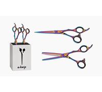 Set Tijeras E-Kwip Education Color 5,5 Pulgadas Formación Azubi-Set Peluquero