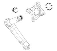 SRAM Set Tornillos Arana Direct Mount TORX T20(8U) Bielas, Sport, Multicolor (Multicolor), Talla Única